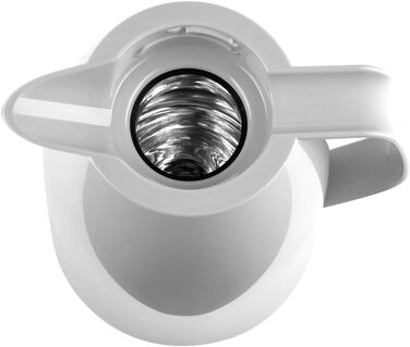 Термос EMSA MAMBO 1.0 л, білий глянцевий, ізоляційний, 12 год гарячий/24 год холодний