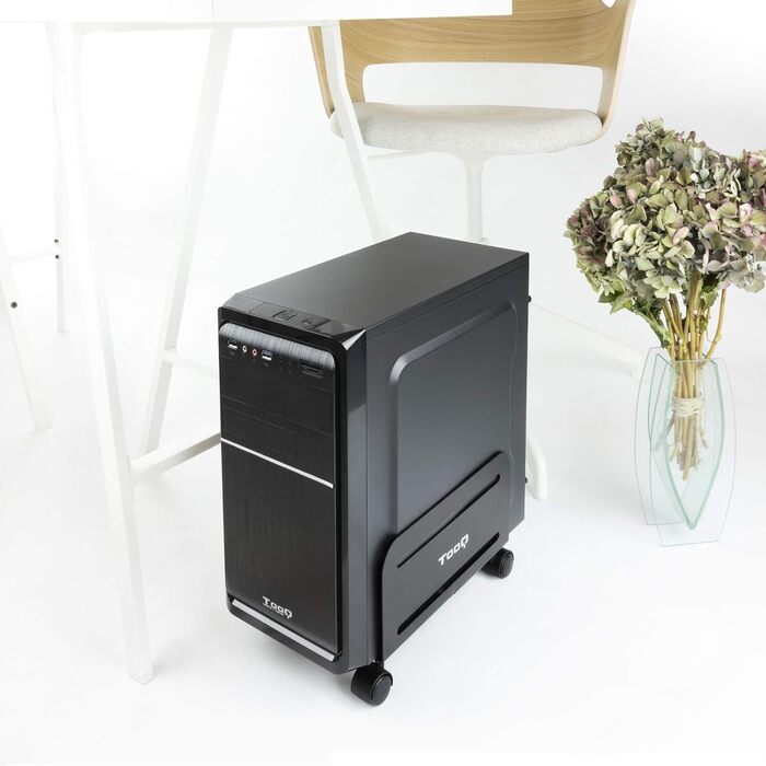Підставка для CPU TooQ UMCS0004-B, металева, чорна, до 10 кг, ширина 119-209 мм