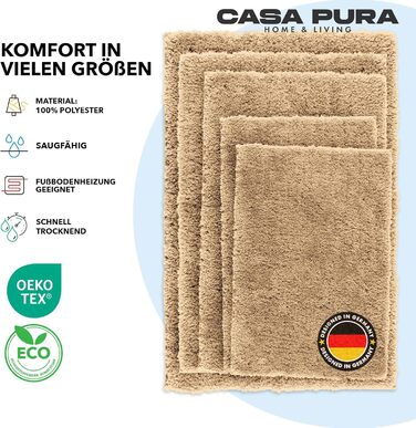 М'який килимок для ванної кімнати Casa Pura Sky Soft 80x150 см | Антиковзаючий, ручне прання