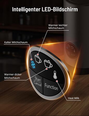 Електричний спінювач молока PARIS RHÔNE 4-в-1, 300 мл, індукція, антипригарне покриття, бездротовий, срібний