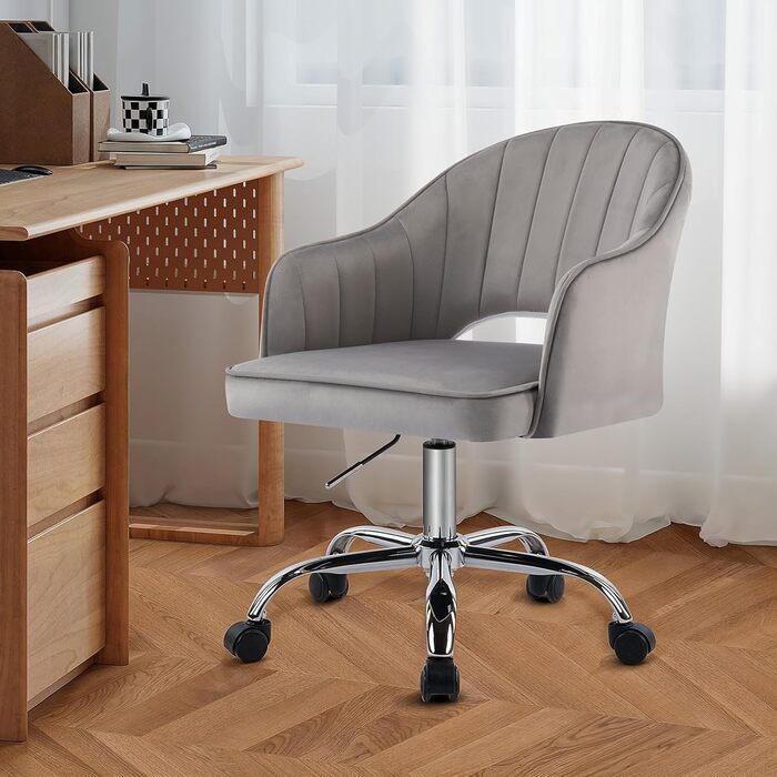 Крісло для офісу Fiximaster Homeoffice: регульоване, з тканини, ергономічне, до 113 кг, сіре