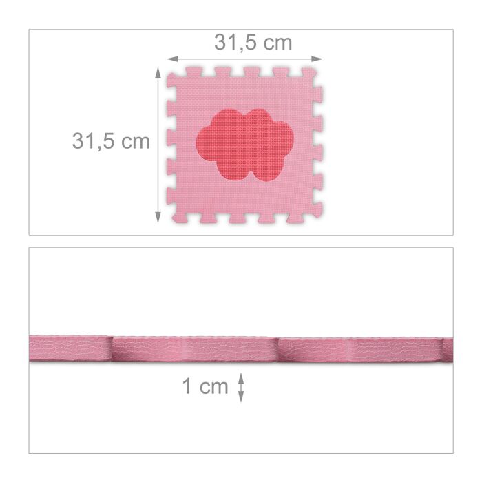 Relaxdays 52-елементний пазломат з бордюром та малюнками