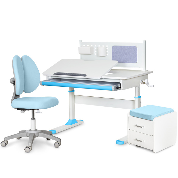 Комплект (L) ErgoKids TH-325 Blue (парта+крісло+тумба) (арт.TH-325+Y-412 Lite+ C3 BLUE)