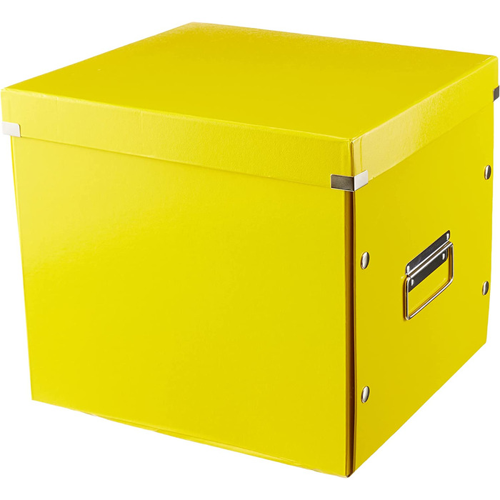 Ящик для зберігання і транспортування Leitz Click & Store, кубічна форма, 61080095 (великий, жовтий)