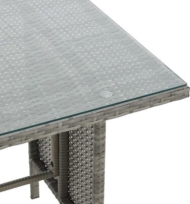 Кутовий диван садовий SVITA Monroe з ротангу (поліротанг) сірий - комплект меблів для відпочинку