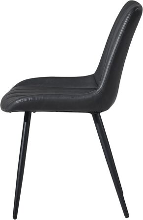 Набір обідніх стільців CLIPOP - 4 шт. з штучної шкіри, зелені, для кухні та вітальні