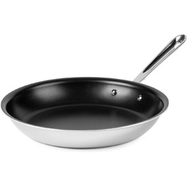 Сковорода з антипригарним покриттям All-Clad D3 Pro, 30.5 см, 3-шарова, з нержавіючої сталі