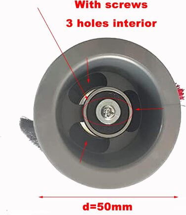 Змінна щітка для килимів HUAYUWA (4-зубчастий привід, d50 мм) для пилососа Dyson V8 Total Clean V8 Animal V7 (для V11 (3-зубчастий привід, d50 мм))