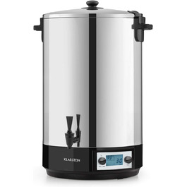 Klarstein KonfiStar 50 Digital: Електричний автоклав для консервування, 50 літрів, 2500 Вт, з таймером та підігрівом, з нержавіючої сталі