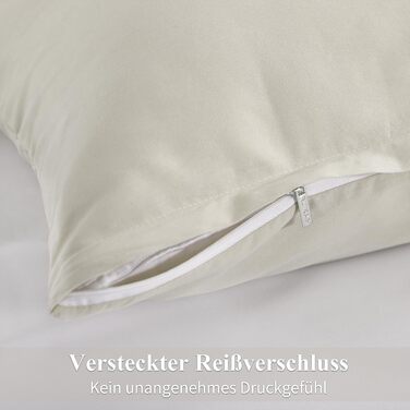 Комплект постільної білизни RUIKASI з бавовни 4 частини - сірий, двоколірний, з замком, 2 шт. (40x80, антрацит, світло-сірий)