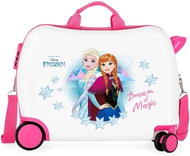 Дитяча валіза Disney Frozen Dream of Magic, різнокольорова, 50x38x20 см, ABS, 34 л, 2,1 кг, 4 колеса