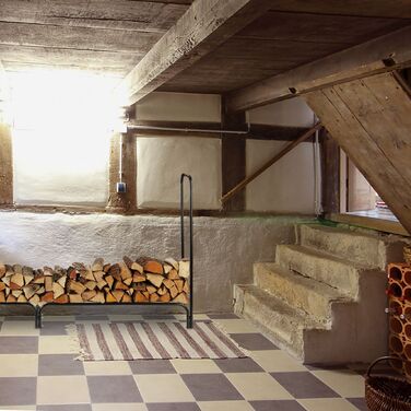 Стійка для дров Relaxdays з великою місткістю та кришкою