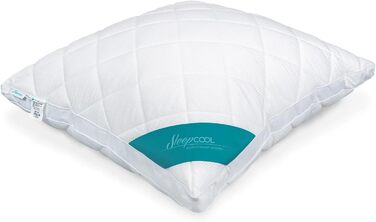 Охолоджуюча подушка SleepCOOL 80х80см COOL. Моменти дуже велика, об'ємна подушка з охолоджуючим ефектом, менше потовиділення, кращий сон