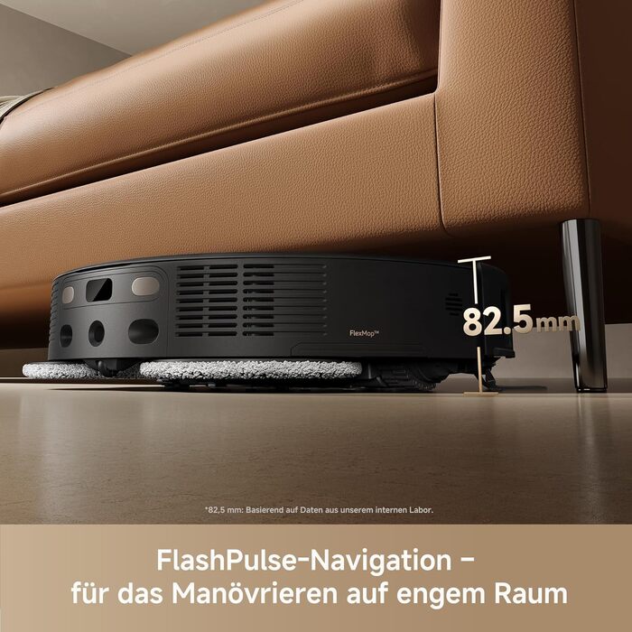 Робот-пилосос Mova P50s Ultra з мокрою прибиранням, 19000 Па, гаряча вода, самоочищення, LDS-навігація, RGB AI, LED-датчики, автоматичне порожнення та заправка