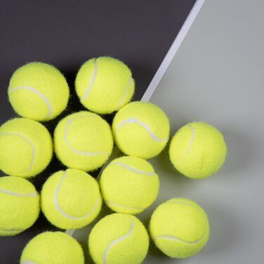 Просунуті тенісні м'ячі Tebery 20 шт. для початківців, тренувальний м'яч для домашніх тварин, з сітчастим пакетом для зручного перенесення, зелений