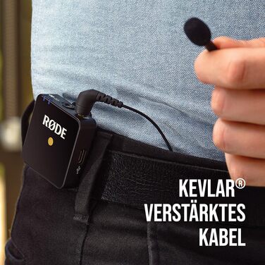RØDE Lavalier GO професійний петличний мікрофон для мовлення, відеозйомки, контенту, запису голосу в студії та на виїзді, чорний