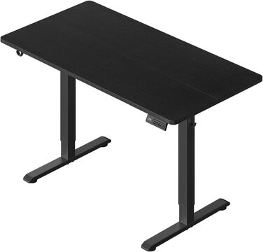 Електричний регульований по висоті письмовий стіл WOLTU з функцією пам'яті та захистом від зіткнень, комп'ютерний стіл для дому та офісу, чорний, 120 x 60 см