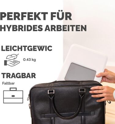 Підставка для ноутбука Fellowes Breyta™ 2-в-1 з сумкою - регулювання висоти, екологічна, для гібридної роботи