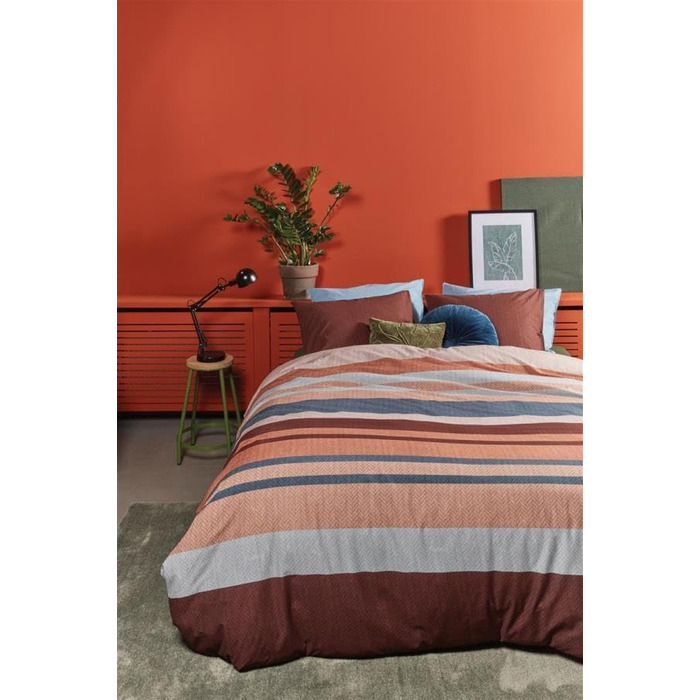 Комплект постільної білизни Renforc Travis Colour Terracotta Розмір 155 х 220 см 1 шт. 80 х 80 см Теракота 155 х 220 см 1 шт. 80 х 80 см