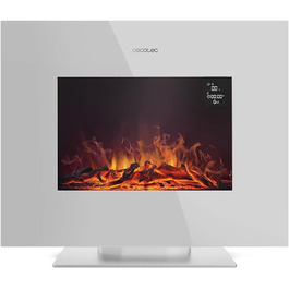 Електричний декоративний камін Cecotec ReadyWarm 2690 Flames Connected, 2000 Вт, Wi-Fi, білий, для 25 м²