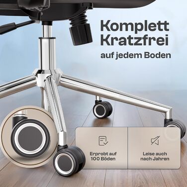 Ергономічне крісло Galahad - офісне, ігрове, поворотне | Макс. 150 кг | Чорний