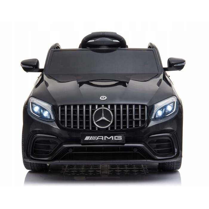 Дитячий електромобіль Mercedes GLC 63S 4x4 з пультом керування, м'якими колесами EVA, шкіряним сидінням та USB