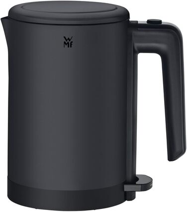 Електричний чайник-термос WMF Küchenminis 0.8л, нержавіюча сталь, чорний Deep Black