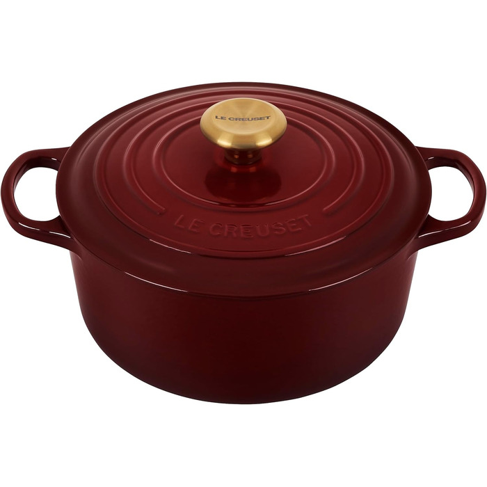 Le Creuset Signature Казанок з чавуну з кришкою, Ø Круглий, 4.2 л, Ocean (Рона), для всіх типів плит, включаючи індукційну