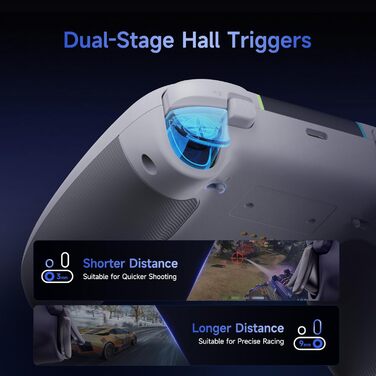 EasySMX X05PRO Бездротовий Геймпад для ПК, Switch, Android, iOS з тихими кнопками, Hall джойстиками та програмованими клавішами