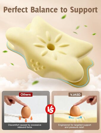 Ортопедична подушка для шиї з Memory Foam - ергономічна подушка для сну, що знімає біль у шиї, регульована за висотою для тих, хто спить на боці, з дихаючою обшивкою для комфортного сну (Біла, 40 x 66 см)