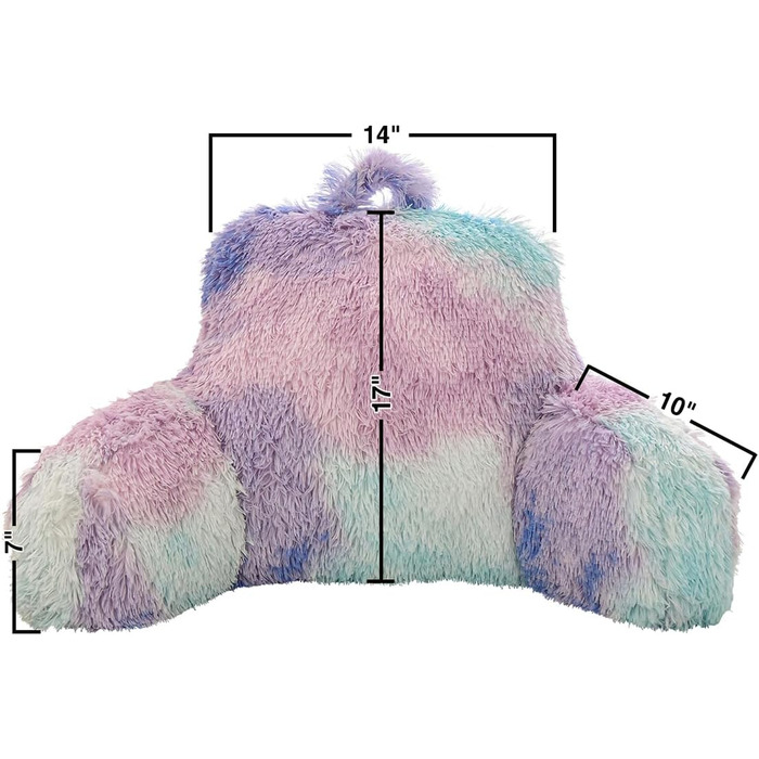 Подушка для відпочинку Holawakaka з підлокітниками, ідеальна для підтримки спини під час відпочинку, ігор, читання або перегляду телевізора, м'який батик, стандартна