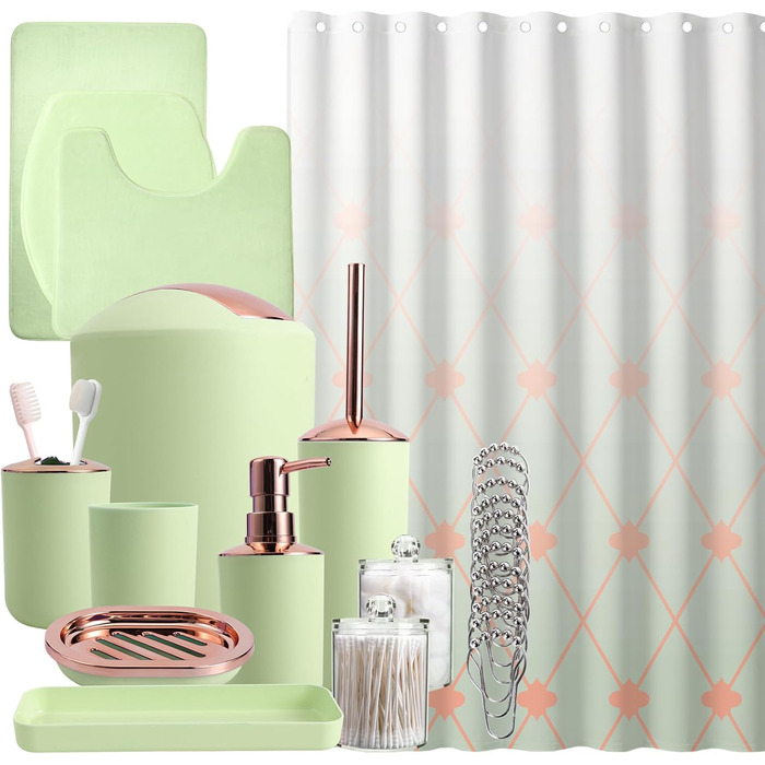 Набір аксесуарів для ванної кімнати, чорний колір: сміттєвий бак, дозатор мила, мильниця, щітка для унітазу, тримач для зубних щіток, стаканчик, піднос, контейнер для ватних паличок, органайзер для стільниці, подарунковий набір