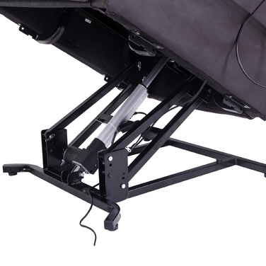 Крісло-масажер HOMCOM з підйомним механізмом, крісло для відпочинку з підйомним механізмом, з пультом дистанційного керування, коричневе