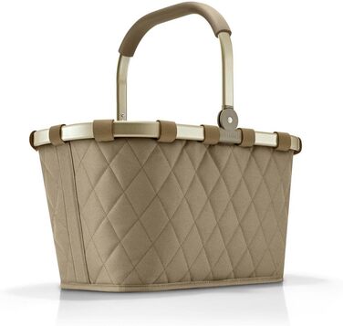 Сумка-шопер Reisenthel Carry Bag Frame Rhombus Olive – велика містка сумка з внутрішньою кишенею, водонепроникний дизайн