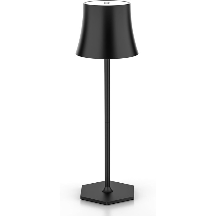 LED лампи EUARY 2 шт., бездротові, для столу, нічника, робочого столу, вітальні, внутрішніх та зовнішніх приміщень. 3 регульовані колірні температури, USB-зарядний пристрій 2 шт. Чорний (світло-чорний, нормальний)