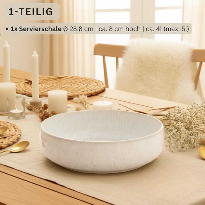 Набір чашок SÄNGER 4 шт. для кави та чаю, 300 мл, ручної роботи, кераміка, набір для 4 осіб, кремовий колір, пісочна текстура, PREMIUM COLLECTION (миска для сервірування 1 шт.)