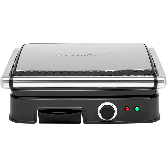 Контактний гриль Bomann KG 2242 CB | 2000W | антипригарне покриття | для приготування Паніні та контактного гриля