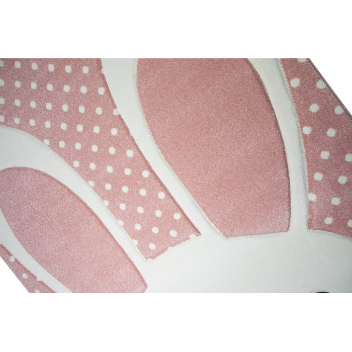 Дитячий килимок Ігровий килимок Дитячий килимок Дитячий килимок Зайчик в рожевому кремово-сірому кольорі Розмір 160х230 см