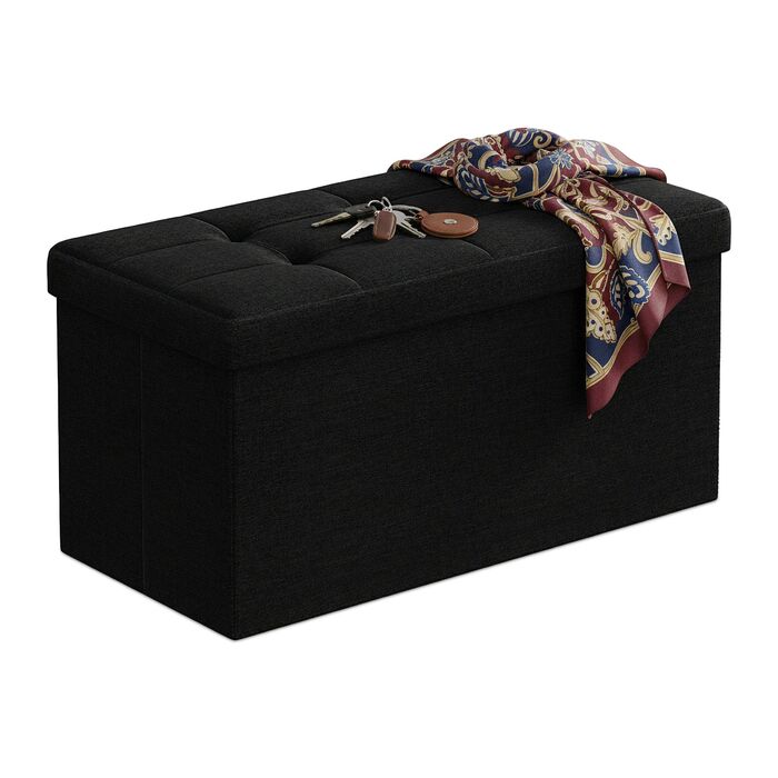 Зручна лавка Relaxdays з тканини