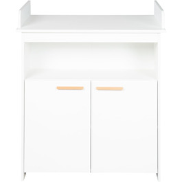 Комод-пеленальник Roba 'Антон' білий, з пеленальним столиком, 2 дверцята та 1 полиця, висота пеленального майданчика 90 см