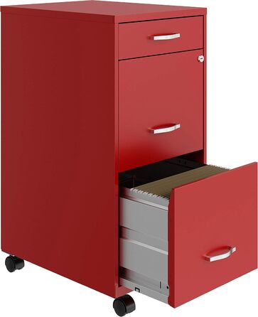 Шафа для документів Lorell LYS SOHO Box з 3 висувними ящиками, 67.3 x 36.3 x 45.7 см, білий колір