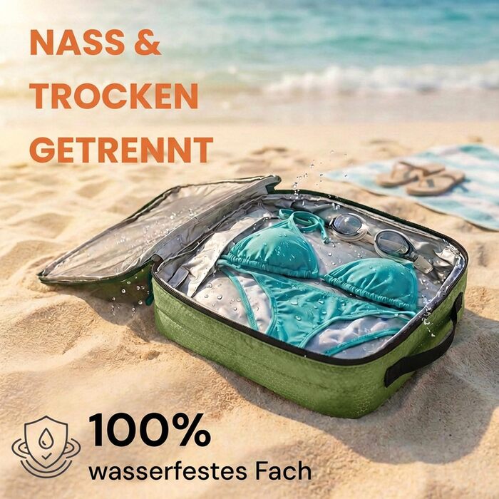 Набір компресійних органайзерів для одягу в дорогу 7 предметів, Packing Cubes для валізи та рюкзака, Olive Odyssey (Зелений)