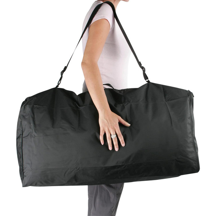 Захисний чохол для рюкзаків об'ємом до 80 літрів або об'ємом до 150 літрів - На блискавці та знімному плечовому ремені - Захищає трекінговий рюкзак під час авіаперельотів та автобусних подорожей (L (до 150 літрів), Чорний, Одномісний)