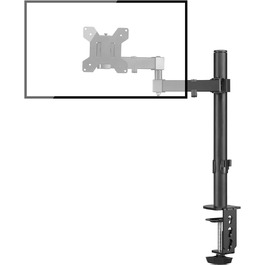 Кріплення для монітора Bracwiser - тримач для LCD/LED моніторів 13-32 дюймів, до 10 кг, регульована висота, VESA 75x75/100x100, чорний