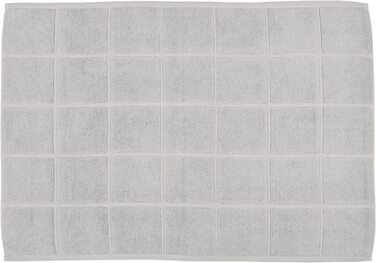 Килимки для ванної з махровим покриттям-однотонний плед (хром 80, килимок для ванної 60 х 100 см)