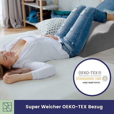Подушка для ніг Ergonomisches Venenkissen – ортопедична подушка для ніг для дорослих, підтримка ніг, Oeko-Tex, розмір M (20см)