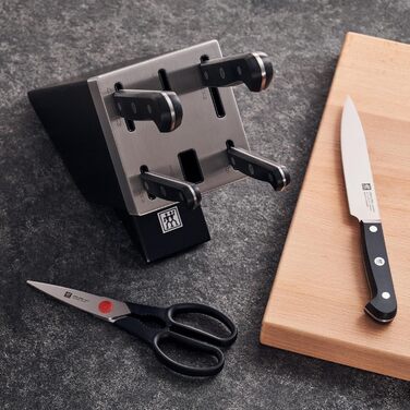Набір ножів ZWILLING Gourmet 7 предметів з автоматичною заточкою, з нержавіючої сталі, чорний (з Німеччини)