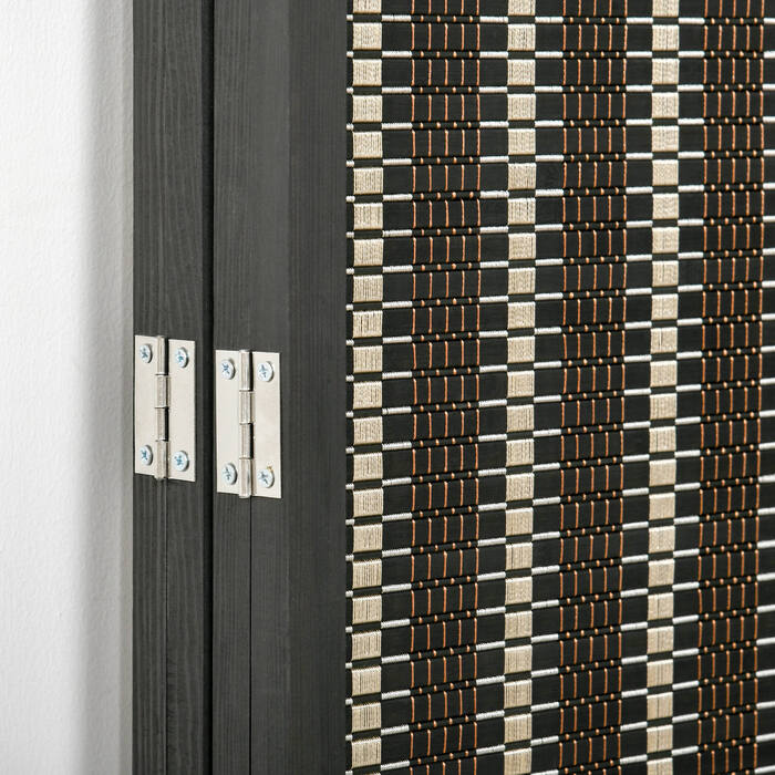 HOMCOM Роздільник кімнати 4-секційний 180 x 180 см, перегородка з бамбука, складний ширмовий екран, роздільник простору, перегородка для вітальні Коричневий | Aosom