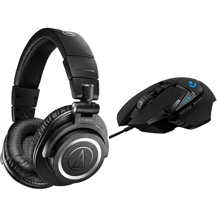 Бездротові навушники Audio-Technica M50xBT2 чорний комплект ігрової миші G502 HERO