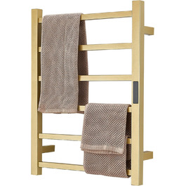 Електричний підігрівач для рушників, 60x45 см, з таймером, з нержавіючої сталі 304, Hardwired